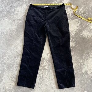 Pure Collection Black Velvet Dress Pants Women’s Size‎ 12 Straight Leg